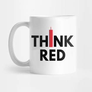 Think Red (Candle Stick) Black Mug